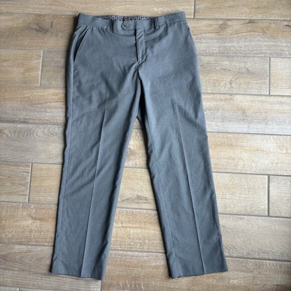 Michael Kors Mens Size 34x30 Dress Pants Gray Classic Fit Performance - Picture 1 of 15